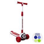 Monopatín Plegable Con Luces Y Sonido Colores Surtidos