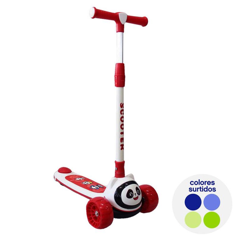 Monopatín Plegable Con Luces Y Sonido Colores Surtidos