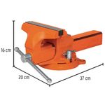 Prensa de Banco Naranja 6 Plg