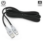 Cable de Carga USB-C Licenciado para PlayStation Negro 3 M