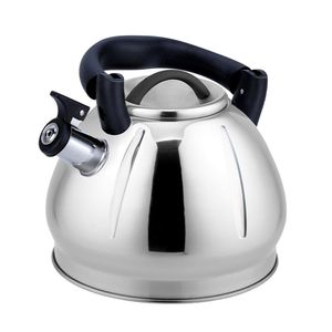 Tetera de Acero Inoxidable con Silbato Satinada 3 Lts
