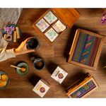 Caja de Te 6 Divisiones con Textil