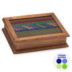 Caja de Te 6 Divisiones con Textil