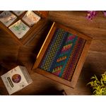 Caja de Te 6 Divisiones con Textil