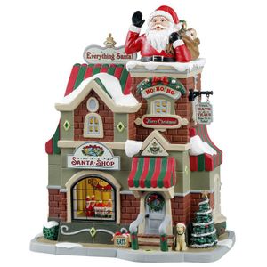 La Tienda de Santa con Luz LED para Villa Navideña