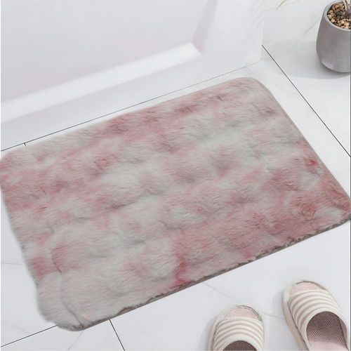 Alfombra para Baño Tie-Dyed Rosa 60x40 Cm