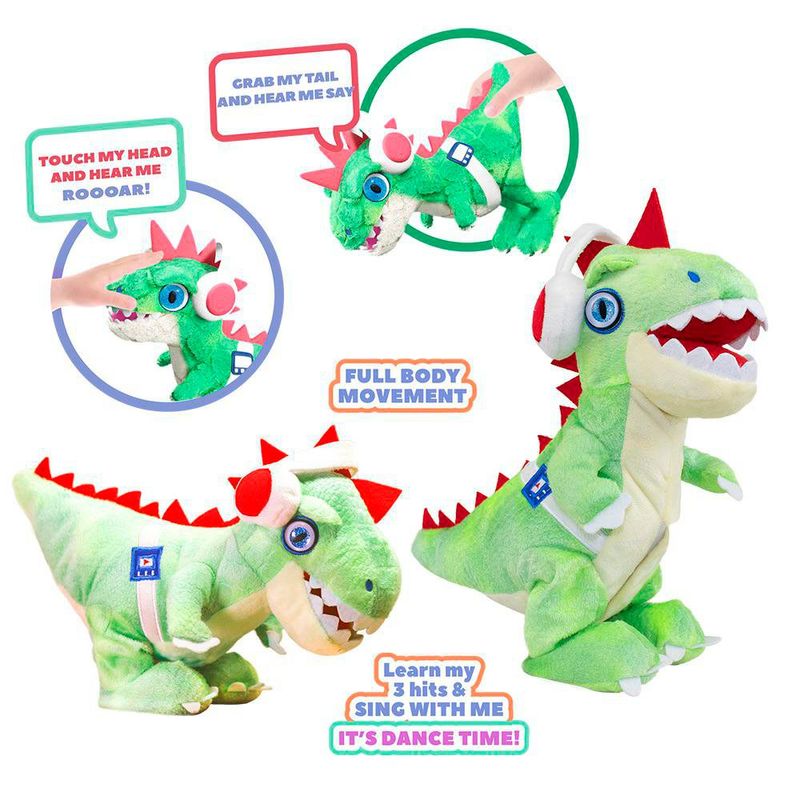 Peluche Interactivo DJ Rex Mascotas