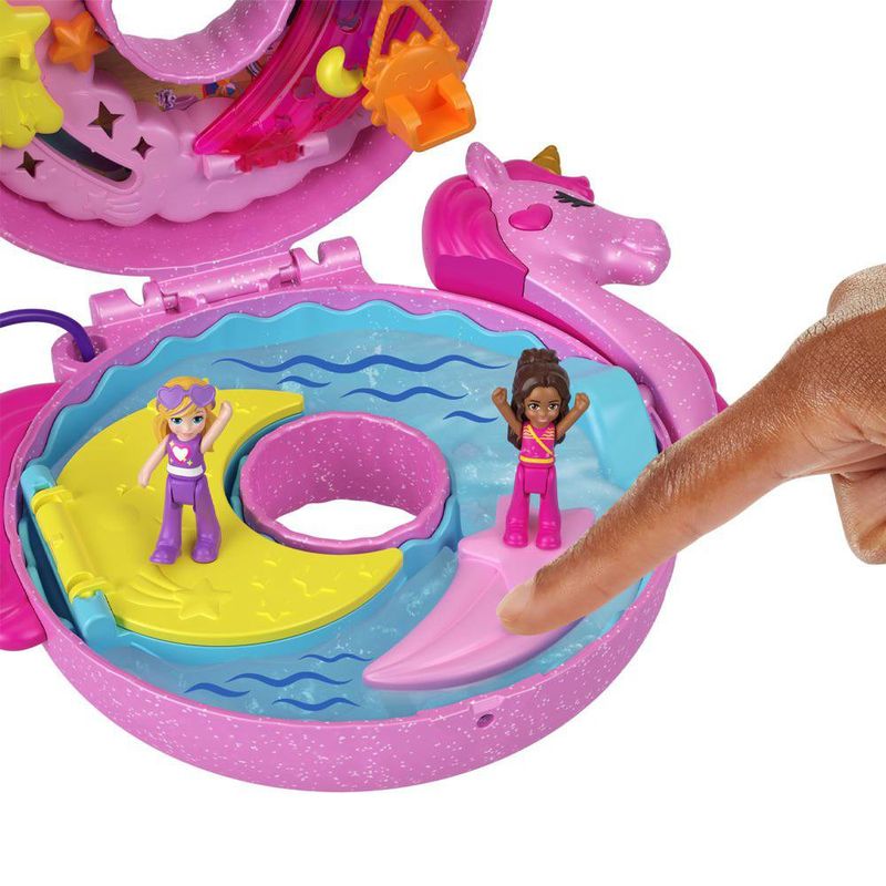 Set de Juego Polly Pocket Unicorn Floatie Compact