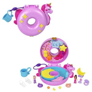 Set de Juego Polly Pocket Unicorn Floatie Compact
