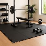 Piso Antishock Entrelazable Negro 49 x 49 Cm