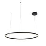 Lámpara Colgante Led Circular Negra
