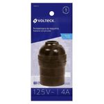 Socket E27 Baquelita Negro De Interior - Volteck