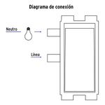Placa Armada con 2 Interruptores Sencillos Basic Blanco - Volteck