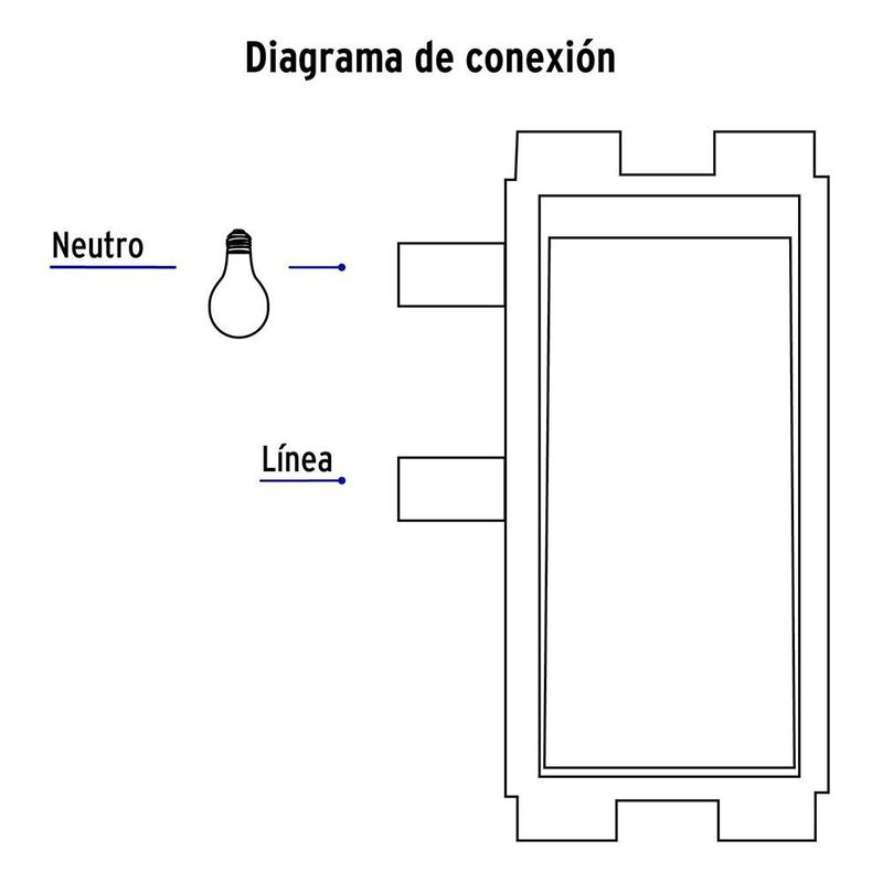 Placa Armada con 2 Interruptores Sencillos Basic Blanco - Volteck