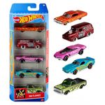 Hot Wheels Pack de 5 Autos Metálicos con Diseño Especial Surtido