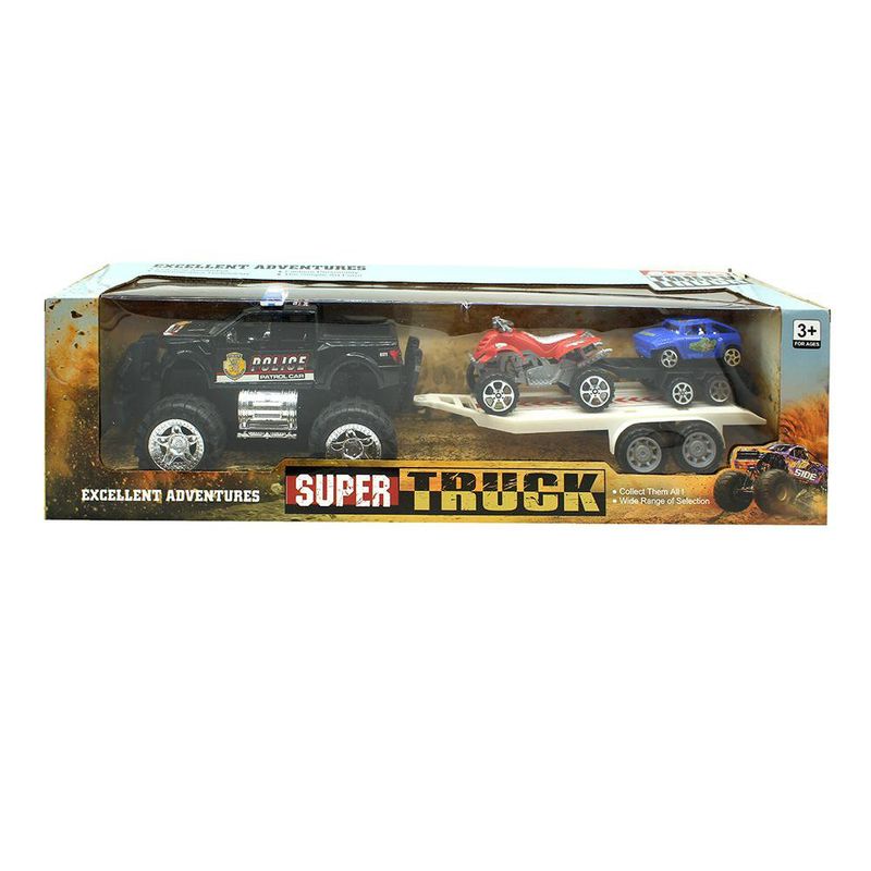 Set-de-Camion-Super-Truck-con-Remolque-y-Vehiculos