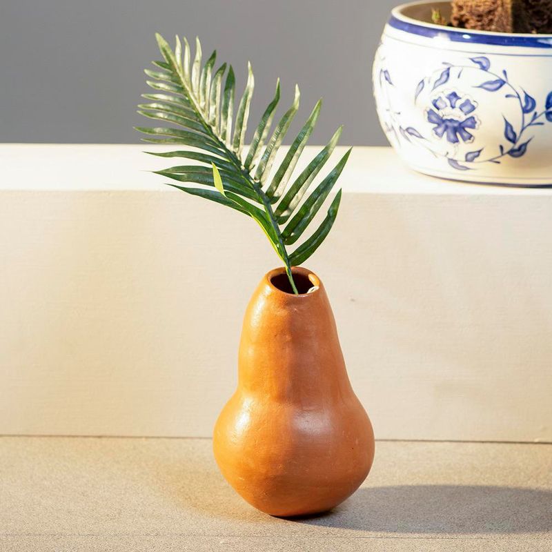 Florero Admirar De Barro 25 Cm - Kikotem