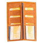 Porta Tarjetas de Cuero con Detalle Típico