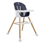 Silla Alta para Bebé Diseño Moderno y Patas de Madera