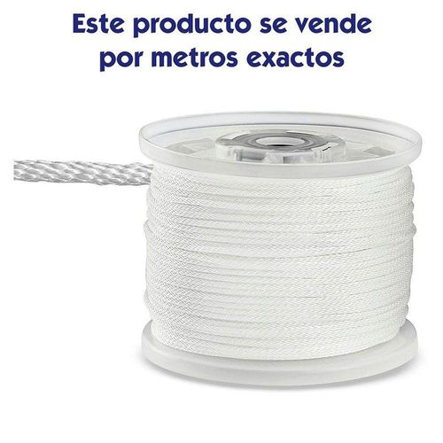 Lazo Nylon 3/8X500  Trenzado Blanco - Ace