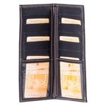 Porta Tarjetas de Cuero con Detalle Típico