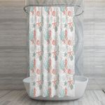 Set de Cortina con 12 Ganchos Diseño Mar