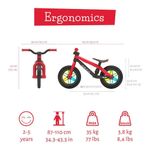 Bicicleta BMXIE Glow Rojo