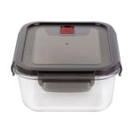 Recipiente de Cristal Rectangular con Tapa Hermética 1.4 L