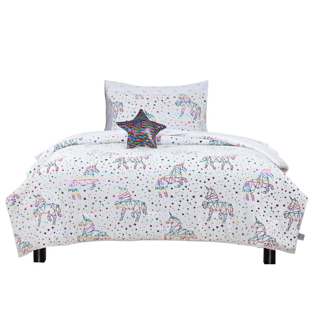 Set de Edredón Pzas Infantil Unicornio Twin Empresas Cemaco