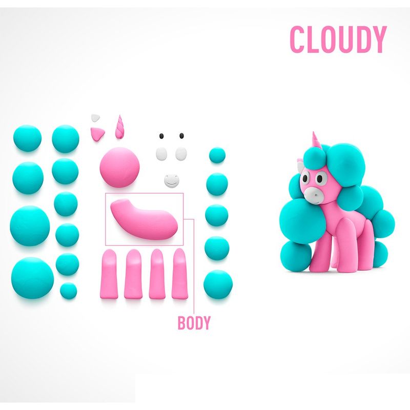 Plastilina Interactiva Hey Clay Unicornios 15 Botes