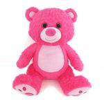 Peluche Oso Rosa de 15 Plg, Suave y Abrazable