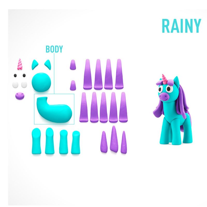 Plastilina Interactiva Hey Clay Unicornios 15 Botes