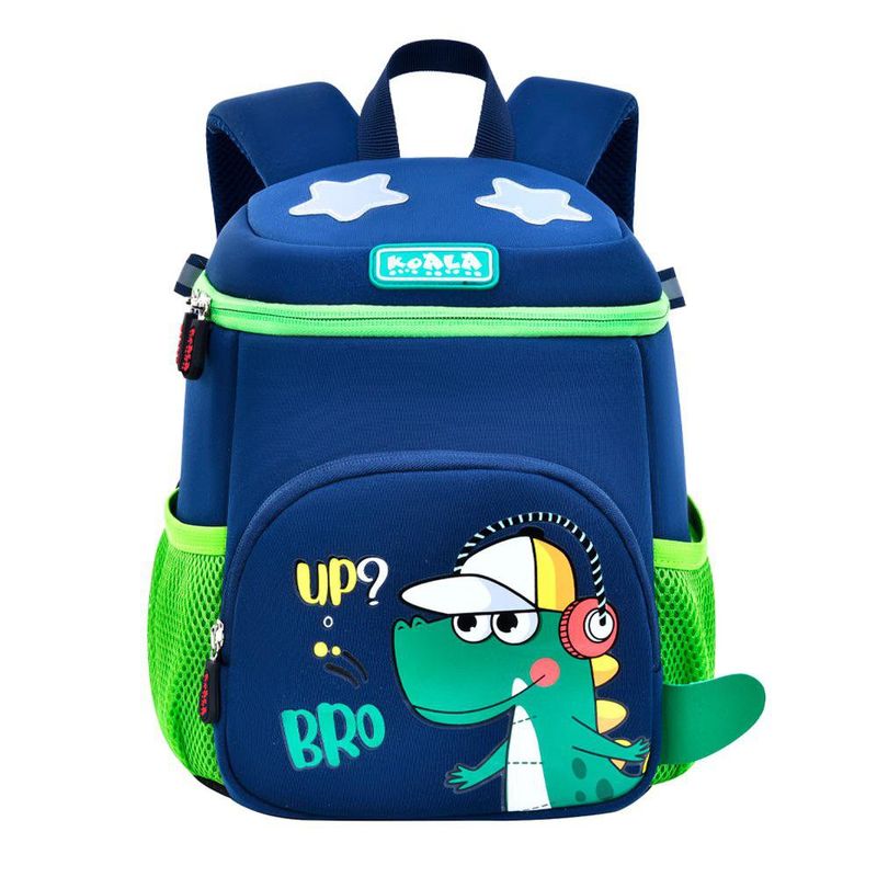 Mochila Infantil Azul con Diseño de Dinosaurio