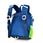 Mochila Infantil Azul con Diseño de Dinosaurio