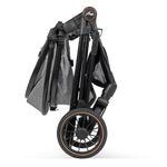 Carruaje Travel System Ana 4 en 1 con Portabebé y Arnés de 5 Puntos Color Gris