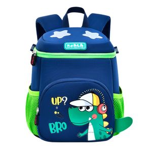 Mochila Infantil Azul con Diseño de Dinosaurio