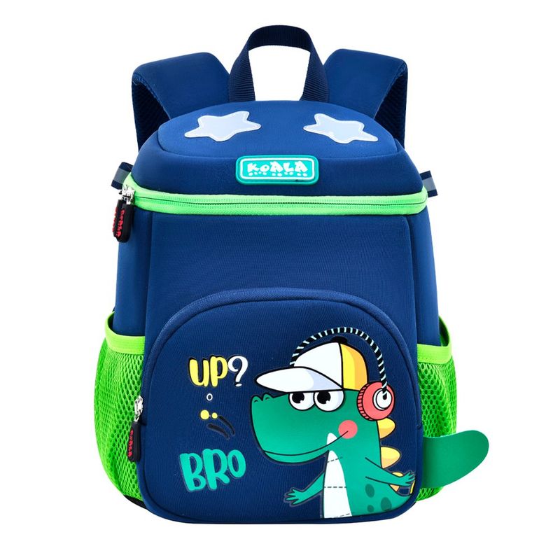 Mochila Infantil Azul con Diseño de Dinosaurio