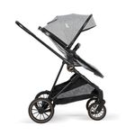Carruaje Travel System Ana 4 en 1 con Portabebé y Arnés de 5 Puntos Color Gris