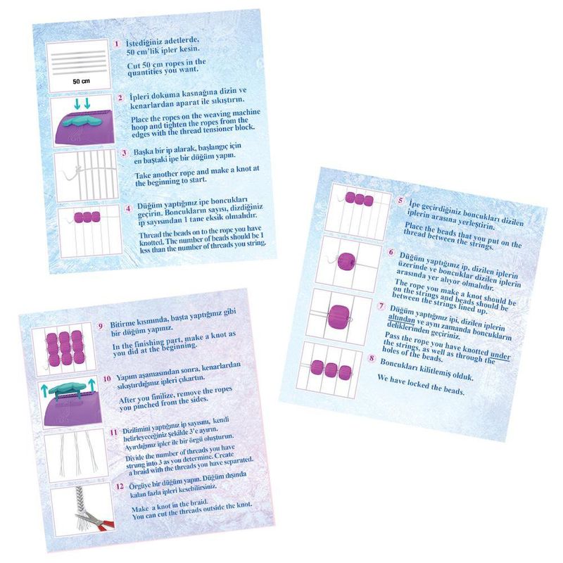 Máquina de Tejer Bisutería Temática Frozen