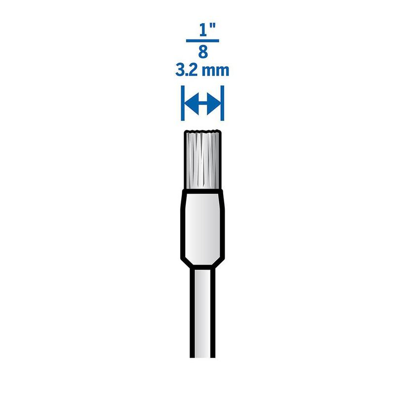 Cepillo Acero Al Carbon 443 1/8 2 Pack - Dremel