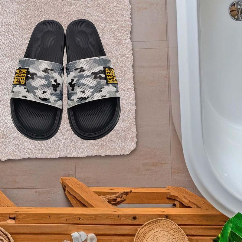 Sandalia Gris con Negro para Caballero Talla 41