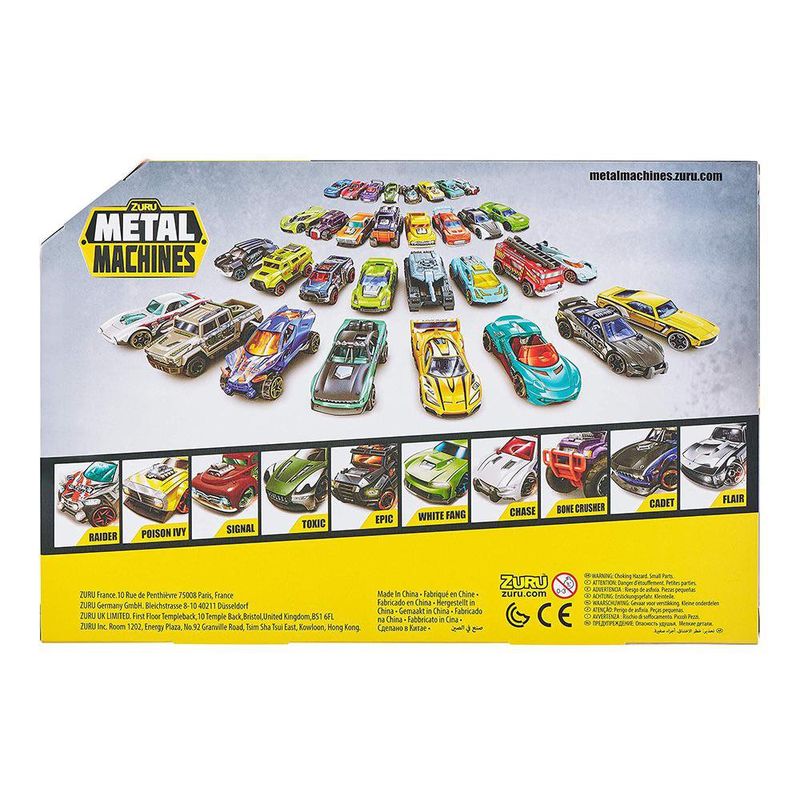 Metal Machines S2 Paquete de 10 Autos Diseños Surtidos