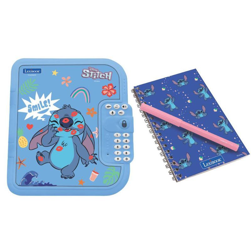 Diario Secreto Electrónico de Stitch con Código