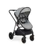 Carruaje Travel System Ana 4 en 1 con Portabebé y Arnés de 5 Puntos Color Gris