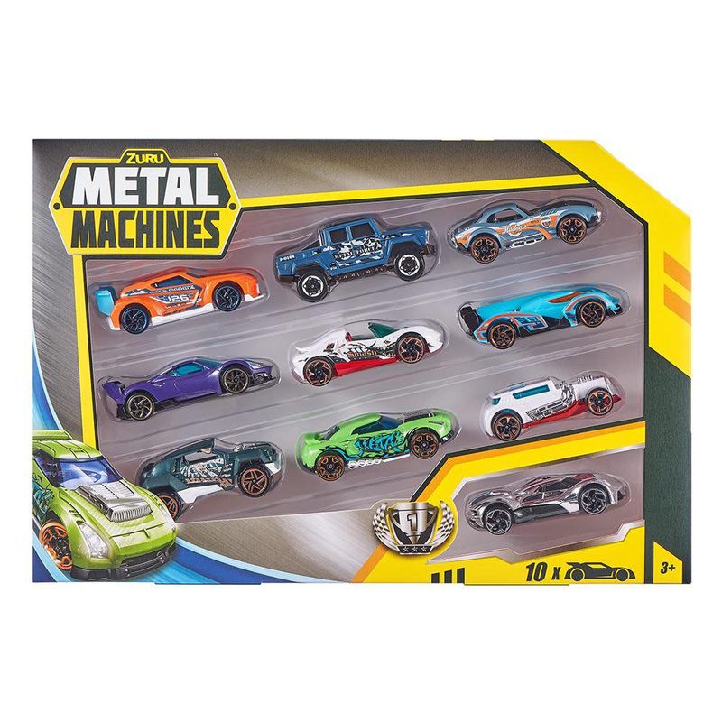 Metal Machines S2 Paquete de 10 Autos Diseños Surtidos