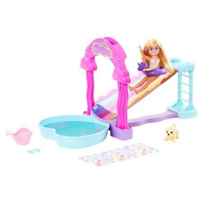 Set de Juego con Tobogán de Agua y Muñeca Chelsea