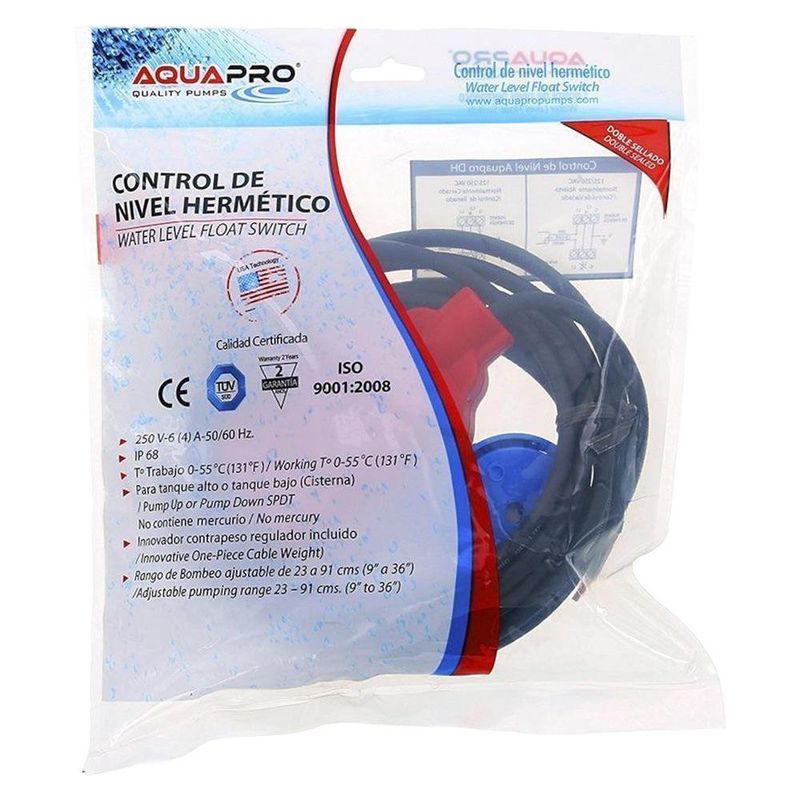 Switch Flotador para Tanque Alto/Bajo