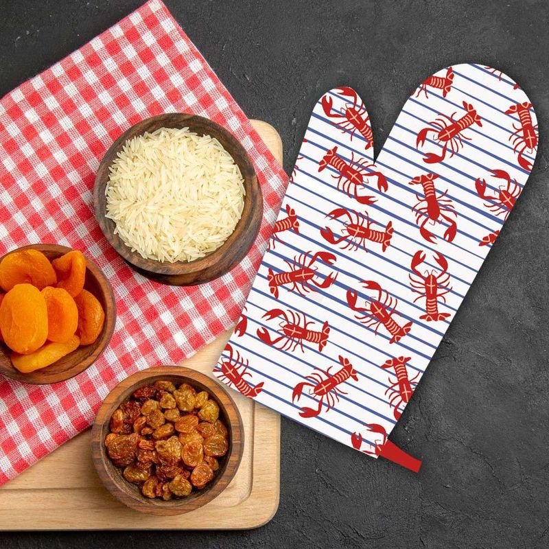 Guante de Cocina Estampado con Langosta