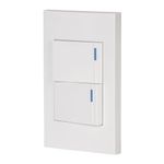 Interruptor Sencillo + Interruptor 3 Vías 1.5 Módulos Española Blanco - Volteck