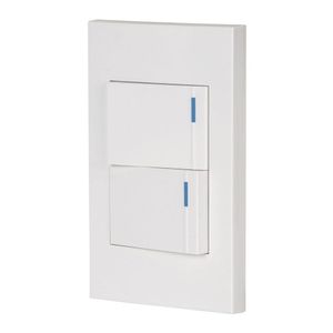 Interruptor Sencillo + Interruptor 3 Vías 1.5 Módulos Española Blanco - Volteck